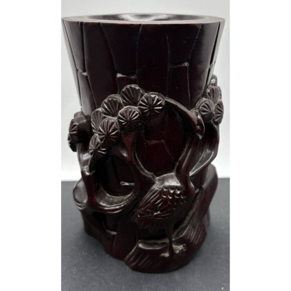 Bonsai Hardwood Root Vase Pen Holder